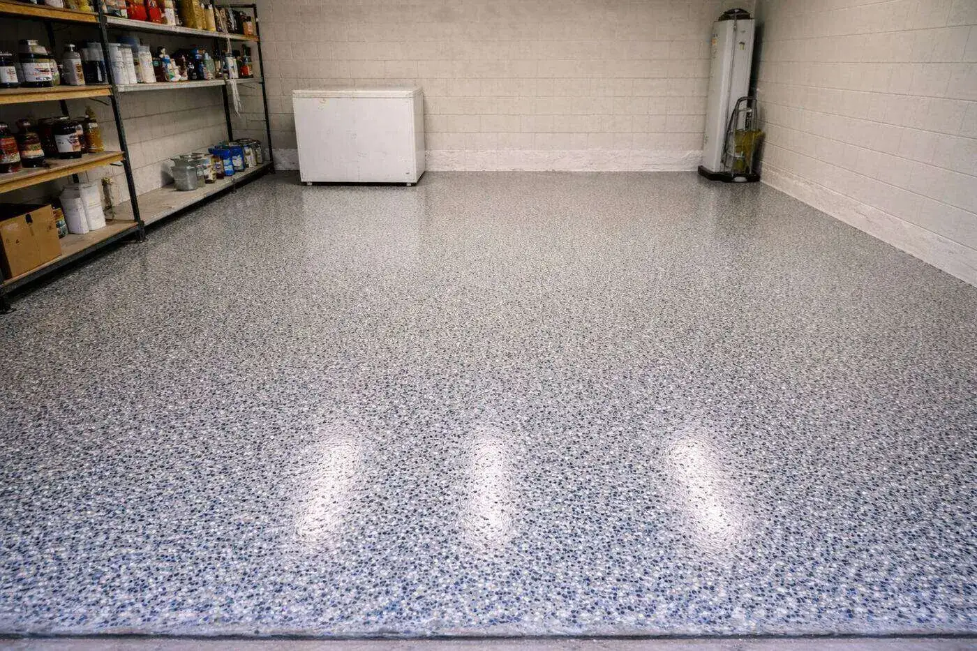 Garage floor after epoxy Miami