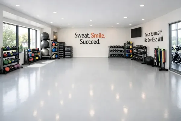 Commercial epoxy floor auto shop Miami Florida
