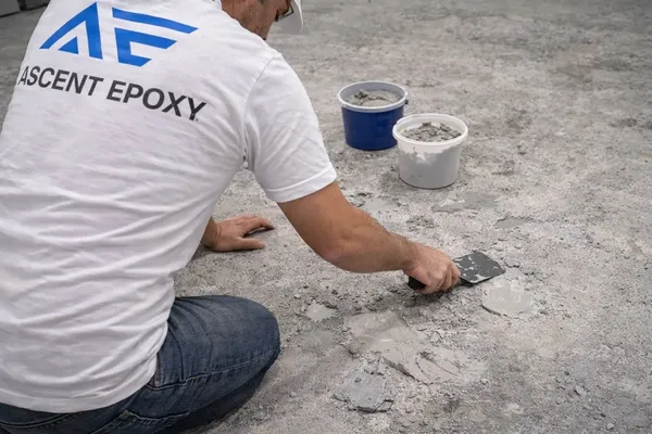 Grinding and preparing concrete after coating removal in Miami