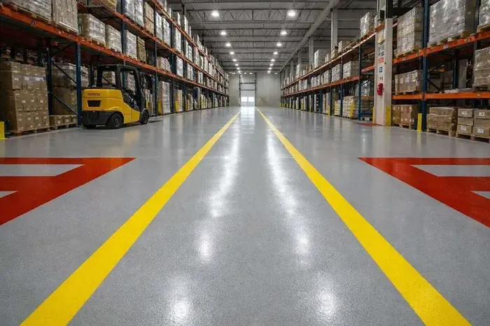 Industrial epoxy floor warehouse Miami Florida
