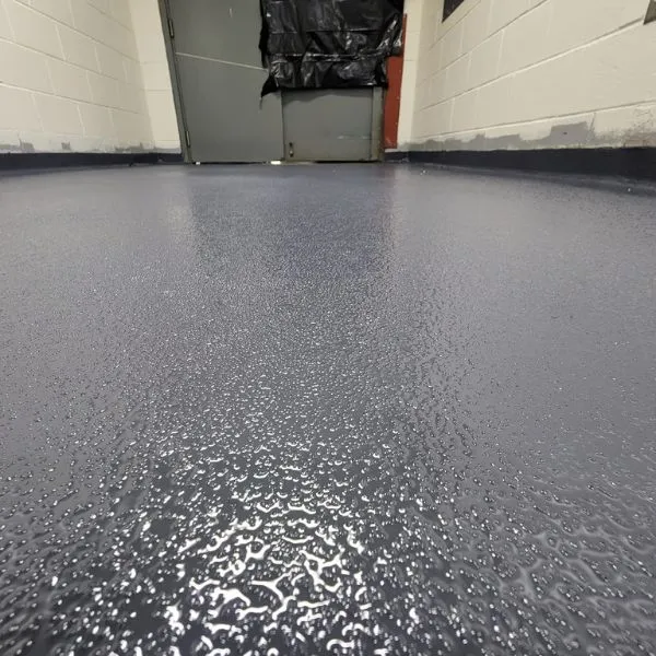 Epoxy flake finish garage floor Miami