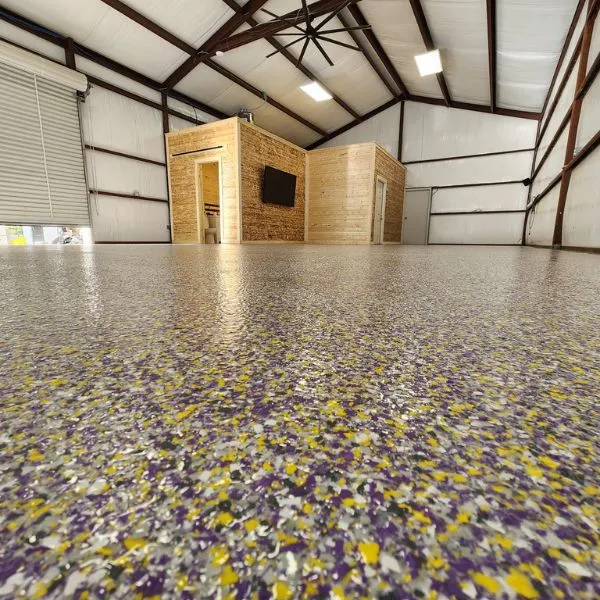 Home interior epoxy floor Miami
