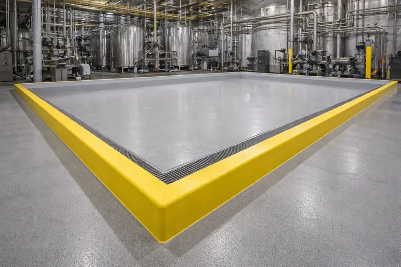 Urethane cement floor coating for industrial facility in Miami